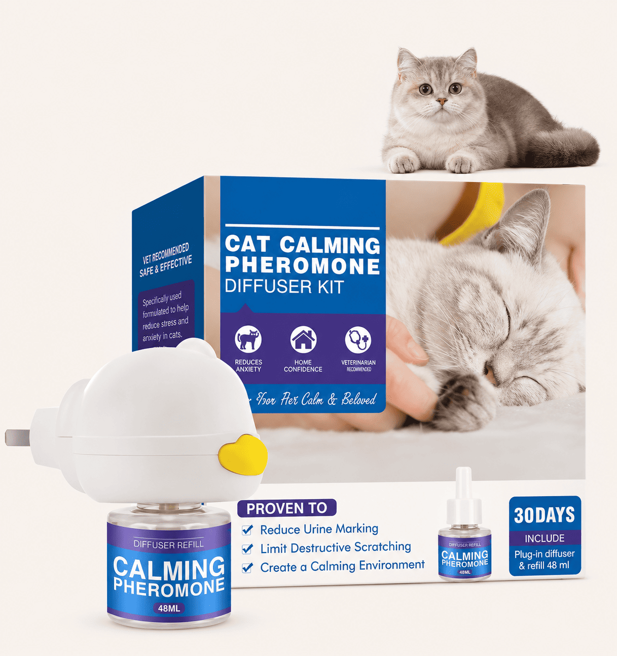Difusor Calmante para Pets – Reduz Ansiedade e Estresse