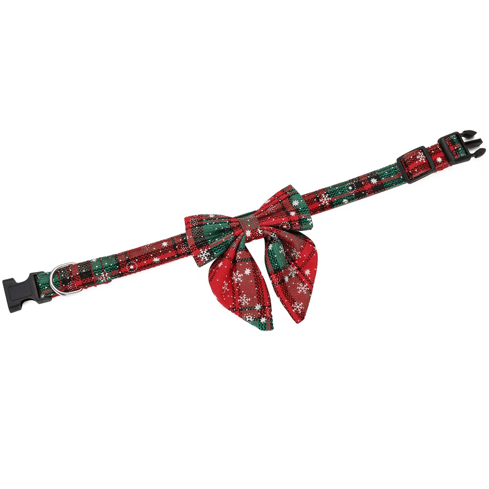 Coleira Natalina com Laço – O Look de Natal do Seu Pet