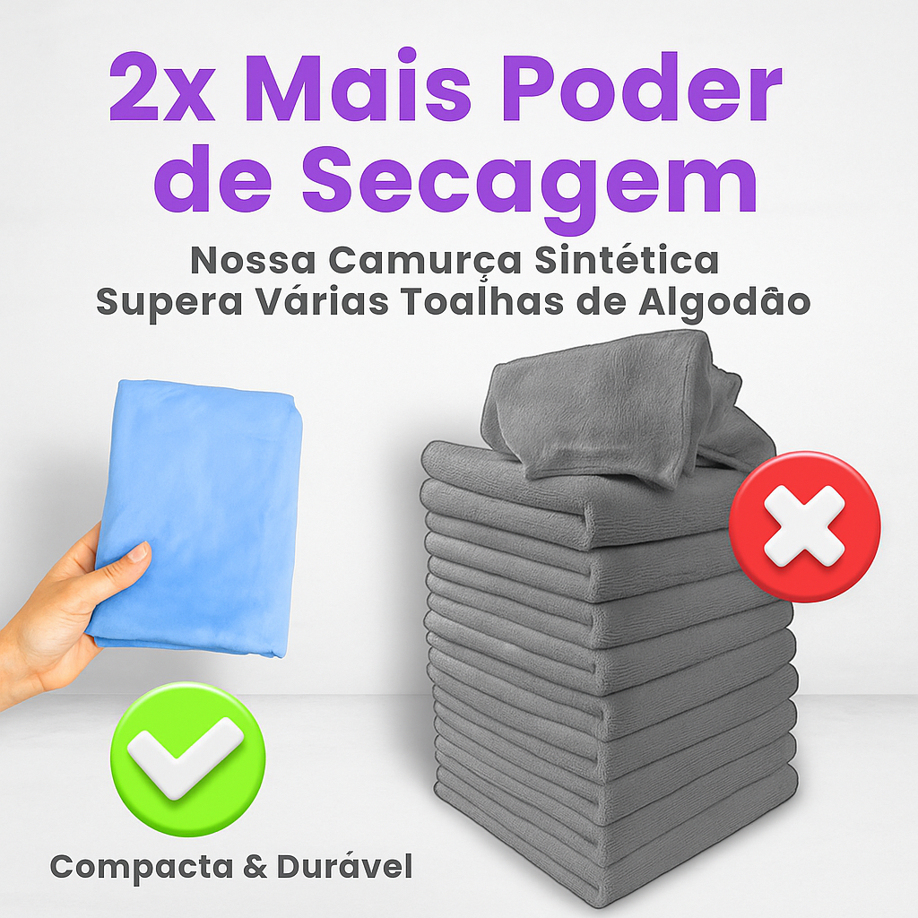 Toalha PetDry™ – Seca 2x Mais Rápido evitando humidade e mau cheiro
