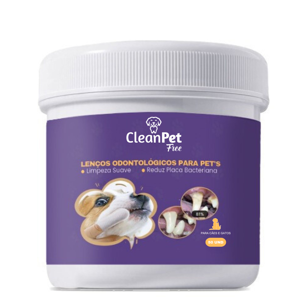 Lenços de Limpeza Odontológicos CleanPet