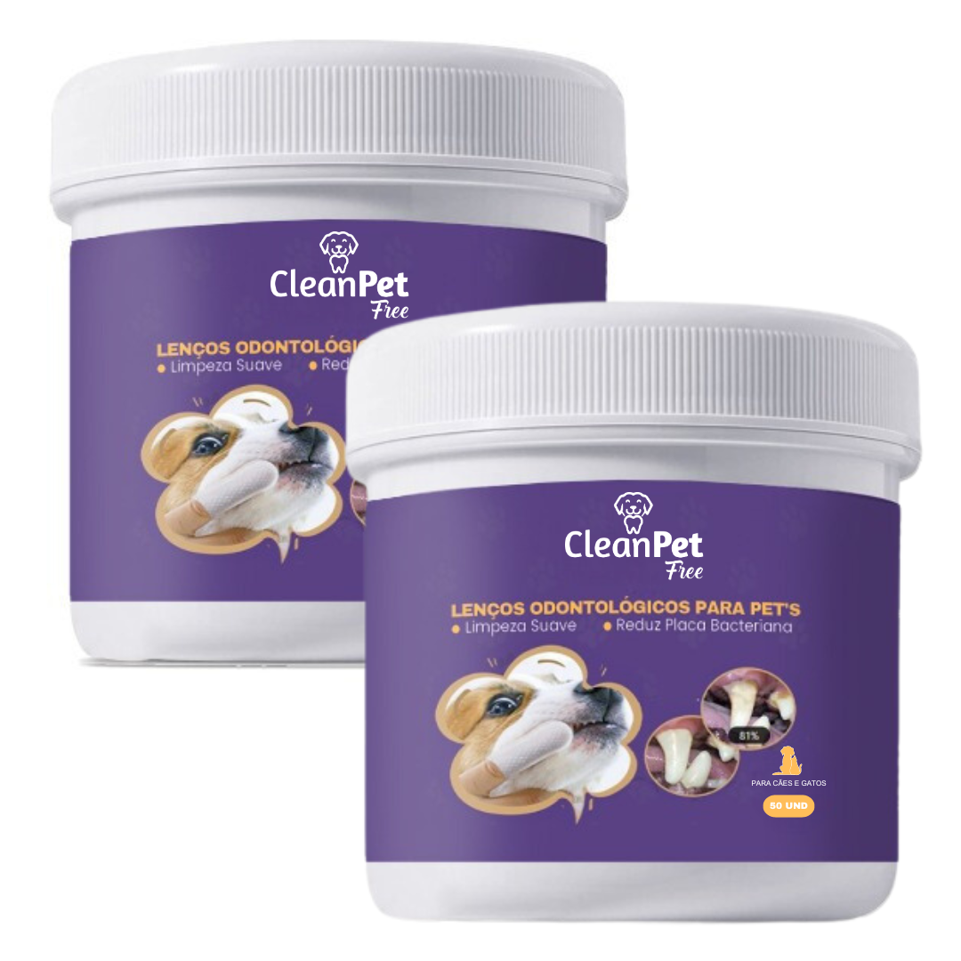 Lenços de Limpeza Odontológicos CleanPet