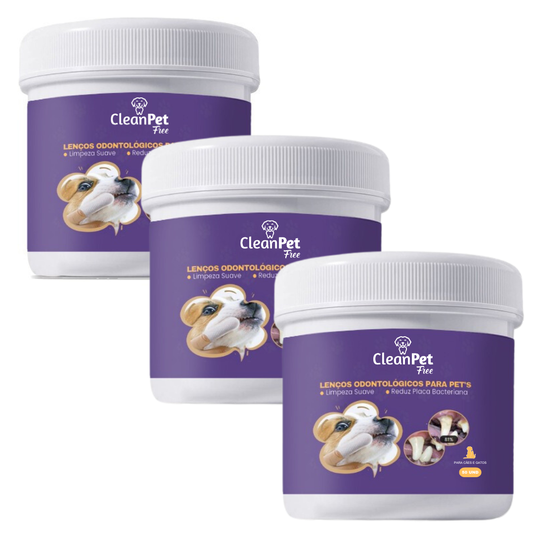 Lenços de Limpeza Odontológicos CleanPet