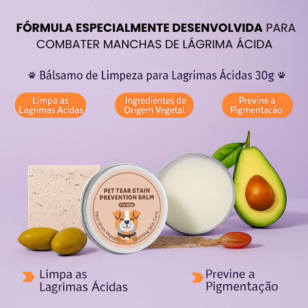 Clean Eyes™ – Solução Natural contra a Lágrima Ácida em Pets - Grátis pincel de aplicação!