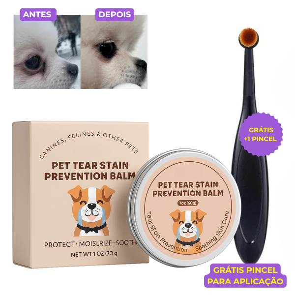 Clean Eyes™ – Solução Natural contra a Lágrima Ácida em Pets - Grátis pincel de aplicação!